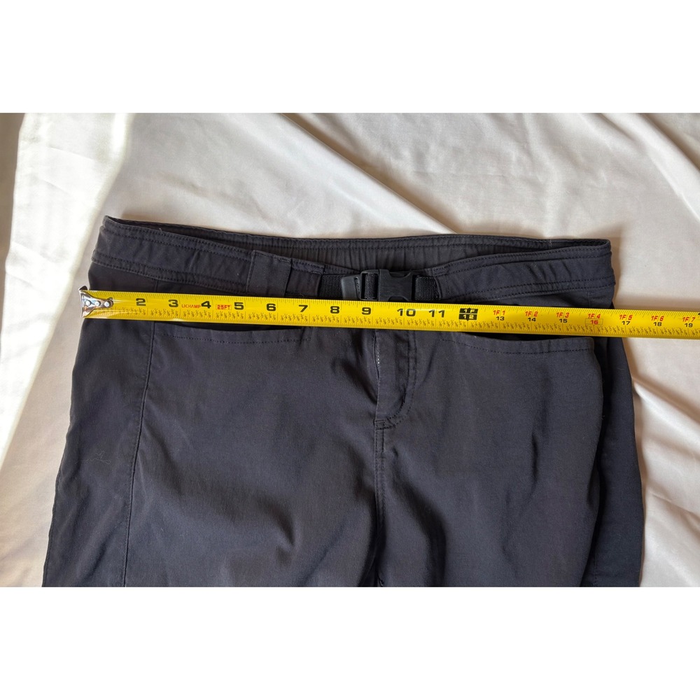 Prana Zion Black Hiking Pants Mens Large Built-in Belt Cargo Pocket Outdoor - Picture 4 of 7